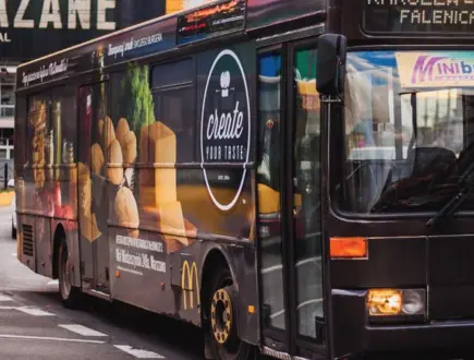 Reklama tranzytowa megabus