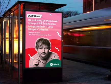 Marketing Spotify w reklamie OOH