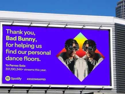Marketing Spotify w reklamie OOH