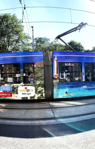 Croatia - advertising on trams in Krakow